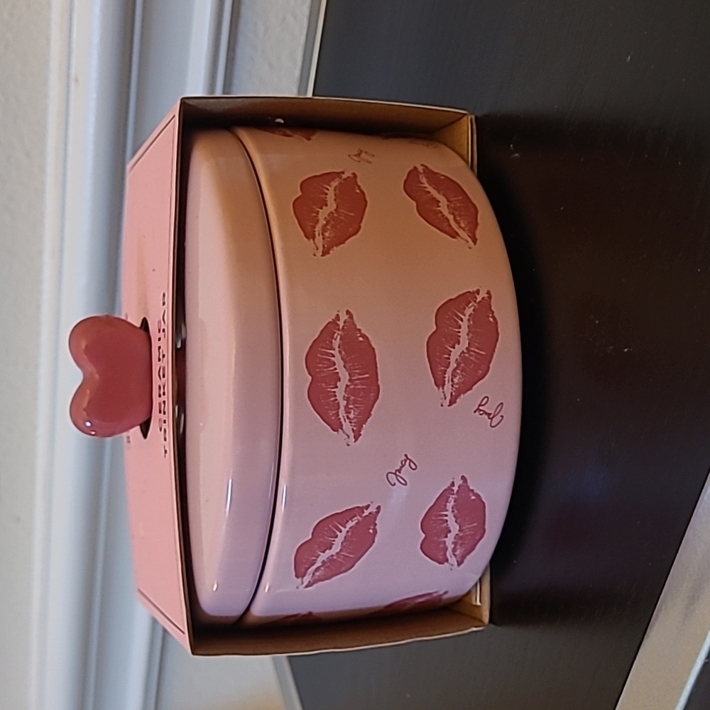 Juicy Couture Pink Heart-Top Trinket Jar